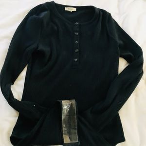 Madewell navy bodysuit NWOT . Very cute !